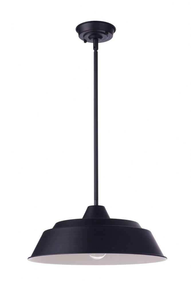 Midnight Aluminum 1-Light Indoor/Outdoor Pendant