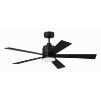 MCY52FB5-Craftmade Lighting-McCoy - 5 Blade Ceiling Fan with Light Kit-16.46 Inches Tall and 52 Inches Wide-Flat Black Finish