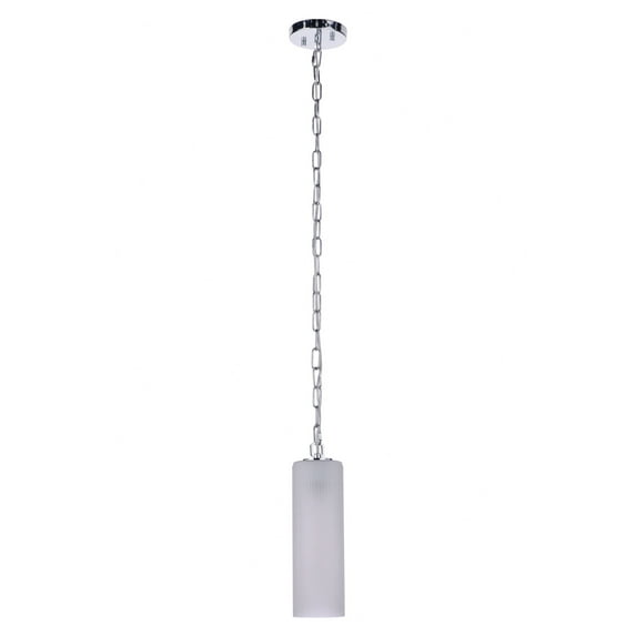 57991-CH Craftmade Lighting Myos - 1 Light Mini Pendant In Traditional Style-13.5 Inches Tall and 5 Inches Wide-Chrome Finish -Traditional