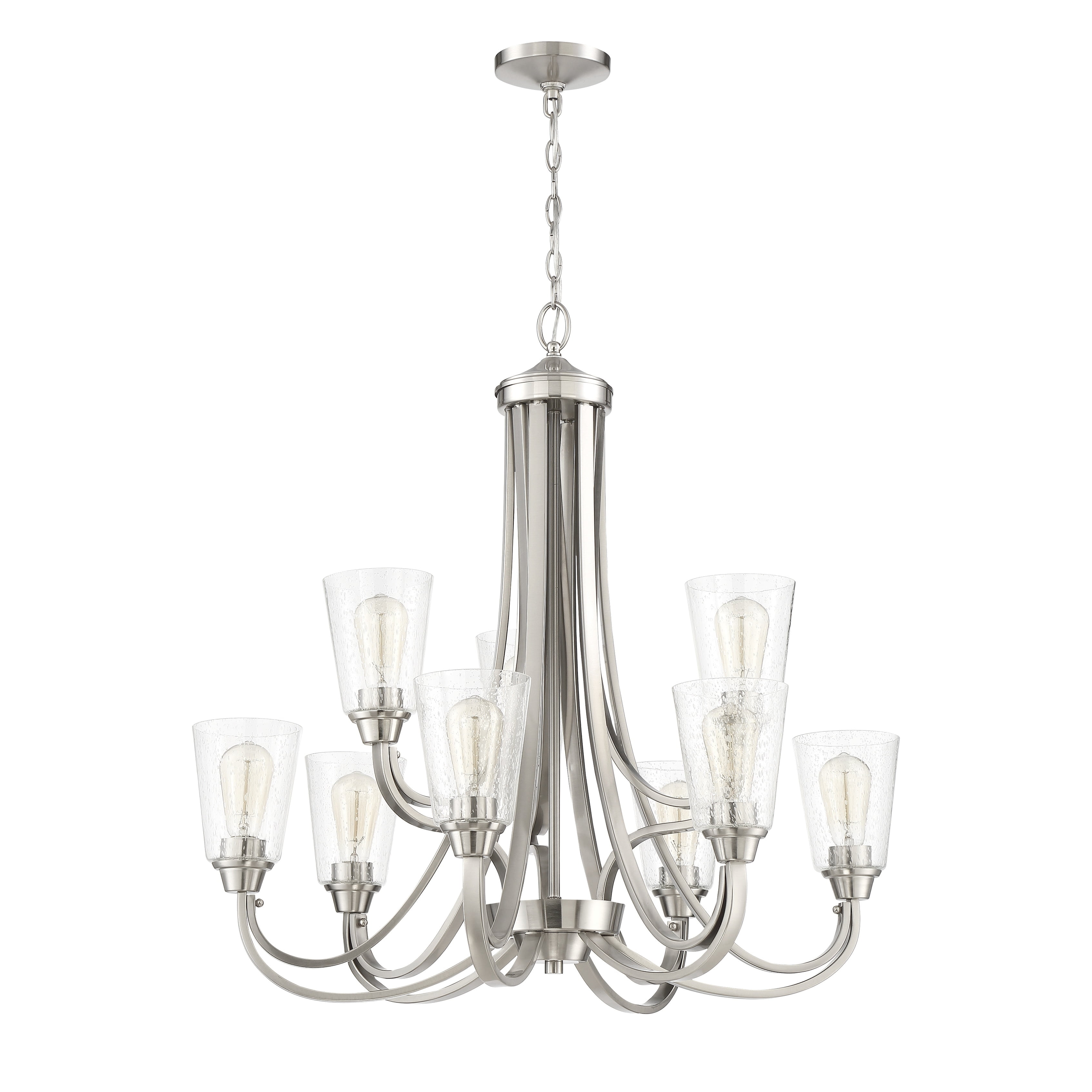 Craftmade Lighting Nine Light Chandelier Ceiling Lighting Grace