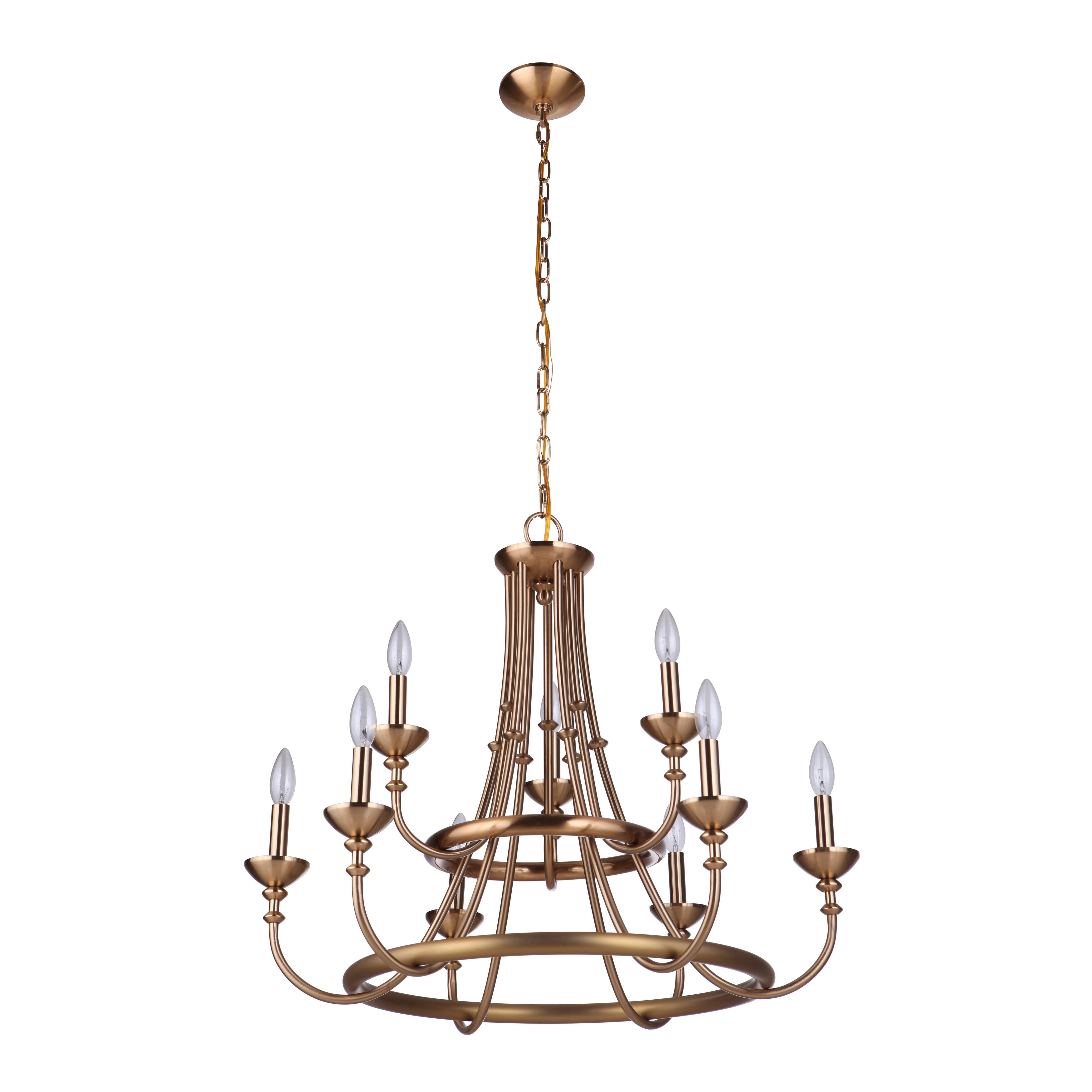 Craftmade Lighting - Nine Light Chandelier - Indoor Ceiling Lighting - Marlowe -