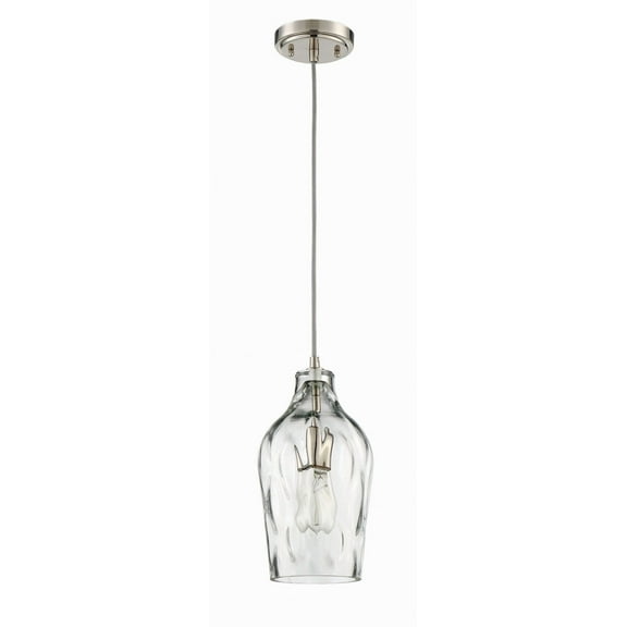 P725BNK1 Craftmade Lighting One Light Mini Pendant in Transitional Style - 6.63 inches wide by 13 inches high     -Traditional Installation