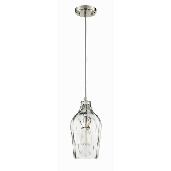 P725BNK1 Craftmade Lighting One Light Mini Pendant in Transitional Style - 6.63 inches wide by 13 inches high -Traditional Installation