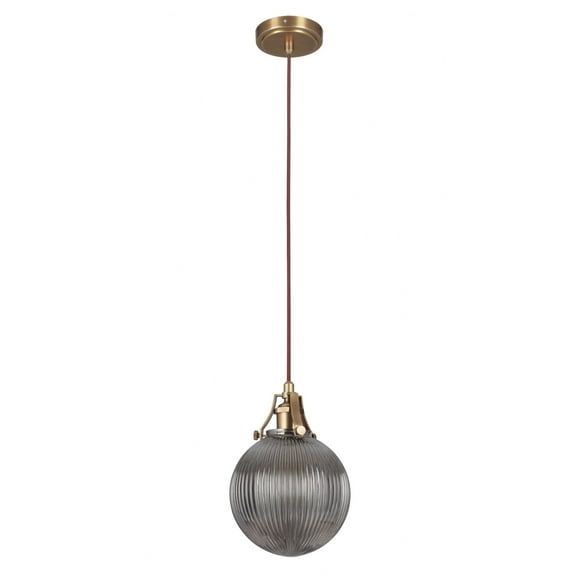 P832VB1 Craftmade Lighting State House - One Light Mini Pendant with Cord - 7.75 inches wide by 11.25 inches high-Vintage Brass Finish    -Traditional