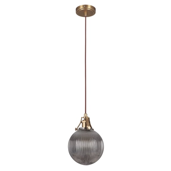 P832VB1 Craftmade Lighting State House - One Light Mini Pendant with Cord - 7.75 inches wide by 11.25 inches high-Vintage Brass Finish -Traditional