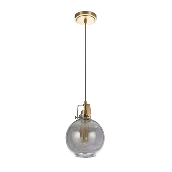 P830VB1 Craftmade Lighting State House - One Light Mini Pendant with Cord - 7.75 inches wide by 11.58 inches high-Vintage Brass Finish    -Traditional