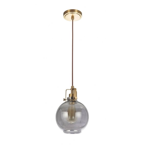 P830VB1 Craftmade Lighting State House - One Light Mini Pendant with Cord - 7.75 inches wide by 11.58 inches high-Vintage Brass Finish -Traditional