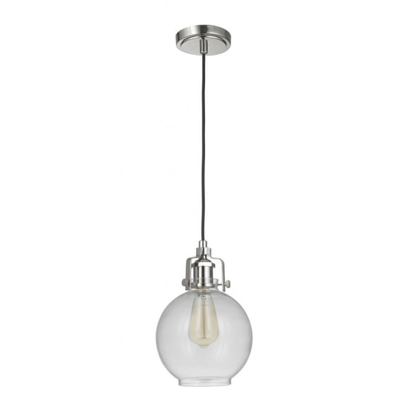P830PLN1-C Craftmade Lighting State House - One Light Mini Pendant with Cord - 7.75 inches wide by 11.58 inches high-Polished Nickel Finish