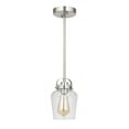 thumbnail image 1 of 53591-BNK Craftmade Lighting Trystan - One Light Mini Pendant in Transitional Style - 5.5 inches wide by 8.65 inches high-Brushed Polished Nickel, 1 of 3