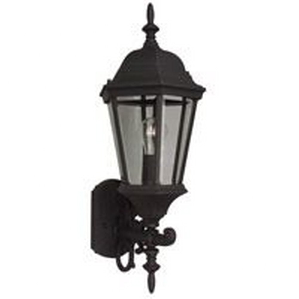 Classic Black Lantern-Style Outdoor Wall Light