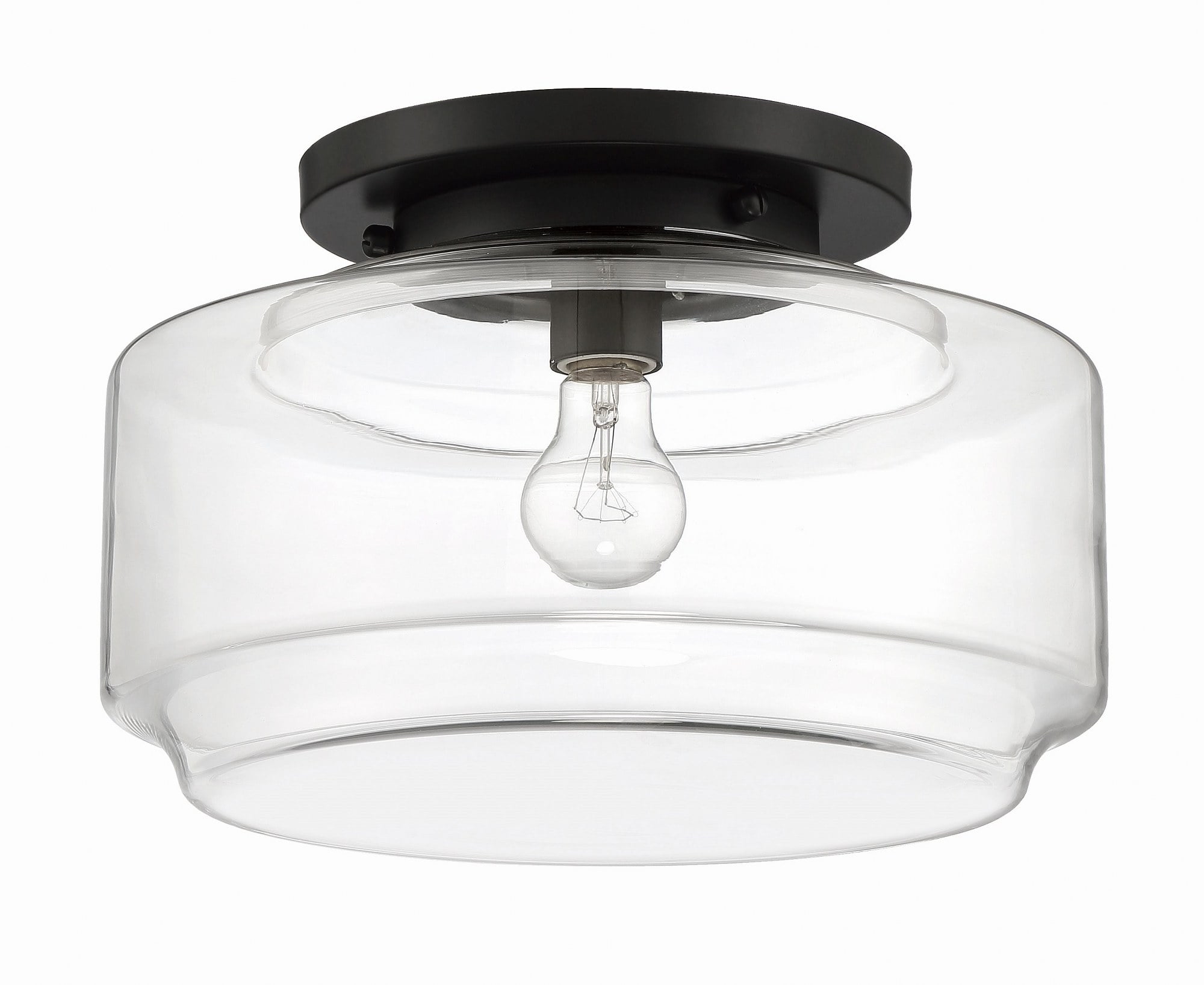 Craftmade Lighting - Peri - 1 Light Flush Mount-Flat Black Finish ...
