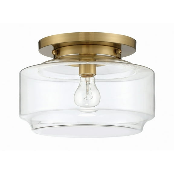 X3112-SB Craftmade Lighting Peri - 1 Light Flush Mount-Satin Brass Finish