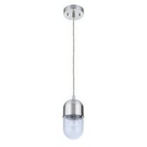 55091-BNK Craftmade Lighting Pill - 1 Light Mini Pendant-Brushed Polished Nickel Finish    -Traditional Installation