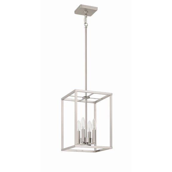 60634-BNK Craftmade Lighting Signature - 4 Light Foyer-15.5 Inch Tall and 10 Inch Wide-Brushed Polished Nickel Finish