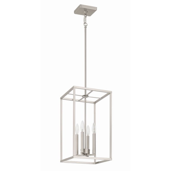 60635-BNK Craftmade Lighting Signature - 4 Light Foyer-19.5 Inch Tall and 12 Inch Wide-Brushed Polished Nickel Finish