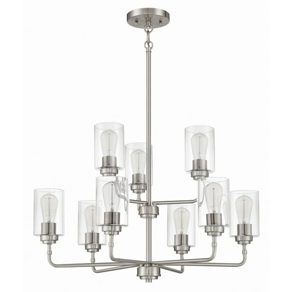 Craftmade Lighting - Stowe - 9 Light Chandelier In Transitional Style-19.75