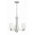thumbnail image 1 of 50523-BNK-WG Craftmade Lighting Bolden - Three Light Chandelier in Transitional Style - 18 inches wide by 18 inches high-Brushed Polished Nickel, 1 of 3