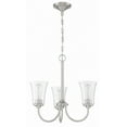 thumbnail image 1 of 50423-BNK Craftmade Lighting Gwyneth - Three Light Chandelier in Traditional Style - 20 inches wide by 18.5 inches high-Brushed Polished Nickel, 1 of 5