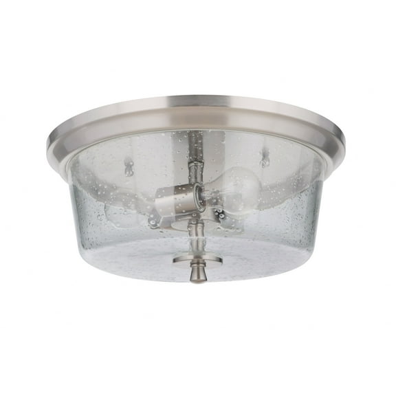 50283-BNK-Craftmade Lighting-Tyler - Three Light Flush Mount in Transitional Style - 15 inches wide by 6.75 inches high-Brushed Polished Nickel Finish