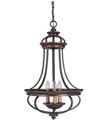 Elegant 16" Bronze Black Traditional Candle Chandelier