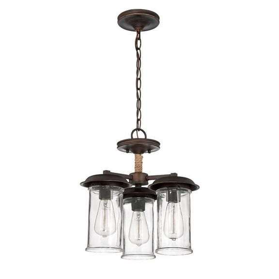 Craftmade Lighting - Three Light Foyer Pendant - Ceiling Lighting - Ashwood -