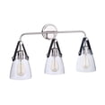 thumbnail image 1 of 51303-PLN Craftmade Lighting Hagen 3 Light Traditional Bath Vanity Approved for Damp Locations - 26 inches wide by 14.17 inches high-Polished Nickel, 1 of 12