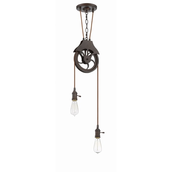 Craftmade Lighting - Two Light Keyed Socket Pully Pendant Hardware - Ceiling