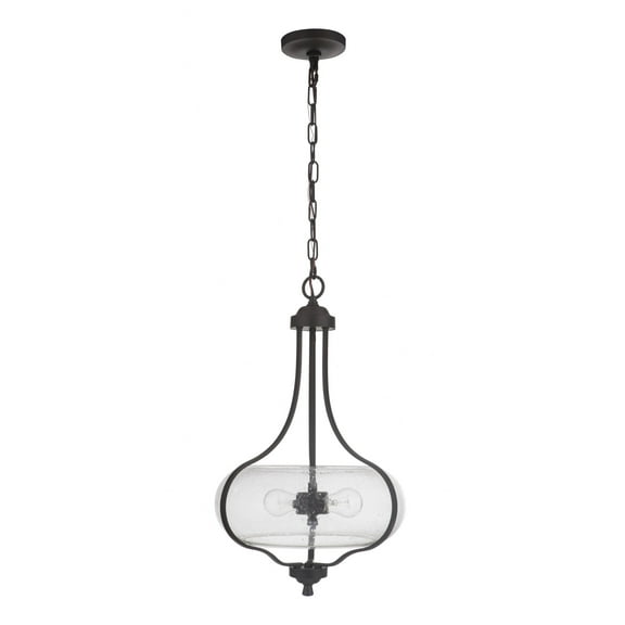 49992-ESP Craftmade Lighting Serene - Two Light Pendant in Transitional Style - 15 inches wide by 24 inches high-Espresso Finish -Traditional