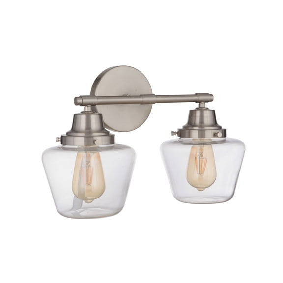 19518BNK2 Craftmade Lighting Essex 2 Light Transitional/Modern & Contemporary Bath Vanity in Transitional Style - 17.5 inches wide by 12.13 inches