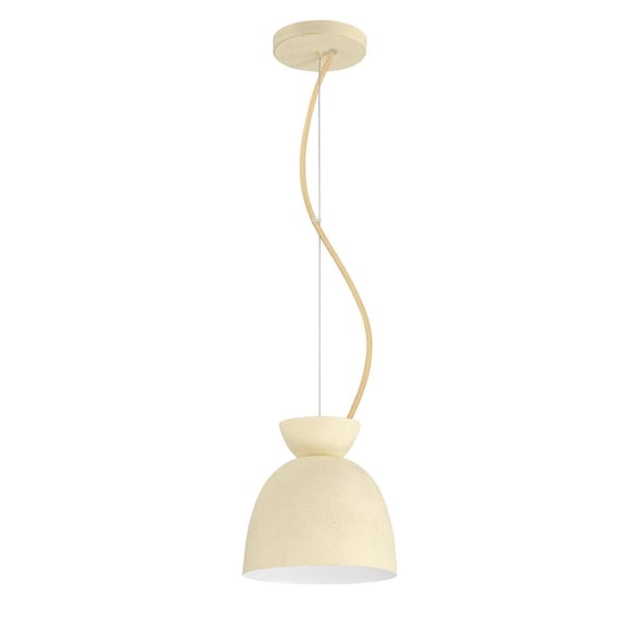 59191-CW-Craftmade Lighting-Ventura Dome - 1 Light Mini Pendant In Contemporary Style-7.5 Inches Tall and 7.5 Inches Wide-Cottage White Finish