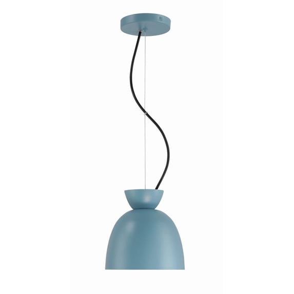 59191-DB Craftmade Lighting Ventura Dome - 1 Light Mini Pendant In Contemporary Style-7.5 Inches Tall and 7.5 Inches Wide-Dusty Blue Finish