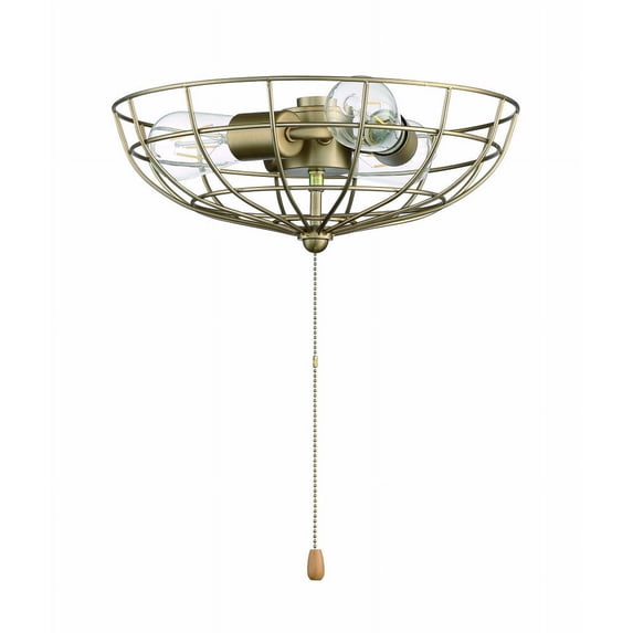 Craftmade Lk2801-Led 14" Wide 3 Light Led Ceiling Fan Light Kit - Brass