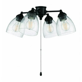 3-Light Dark Bronze Ceiling Fan Bowl Fitter LED Light Kit 3-Light Dark Bronze Ceiling Fan Bowl Fitter LED Light Kit