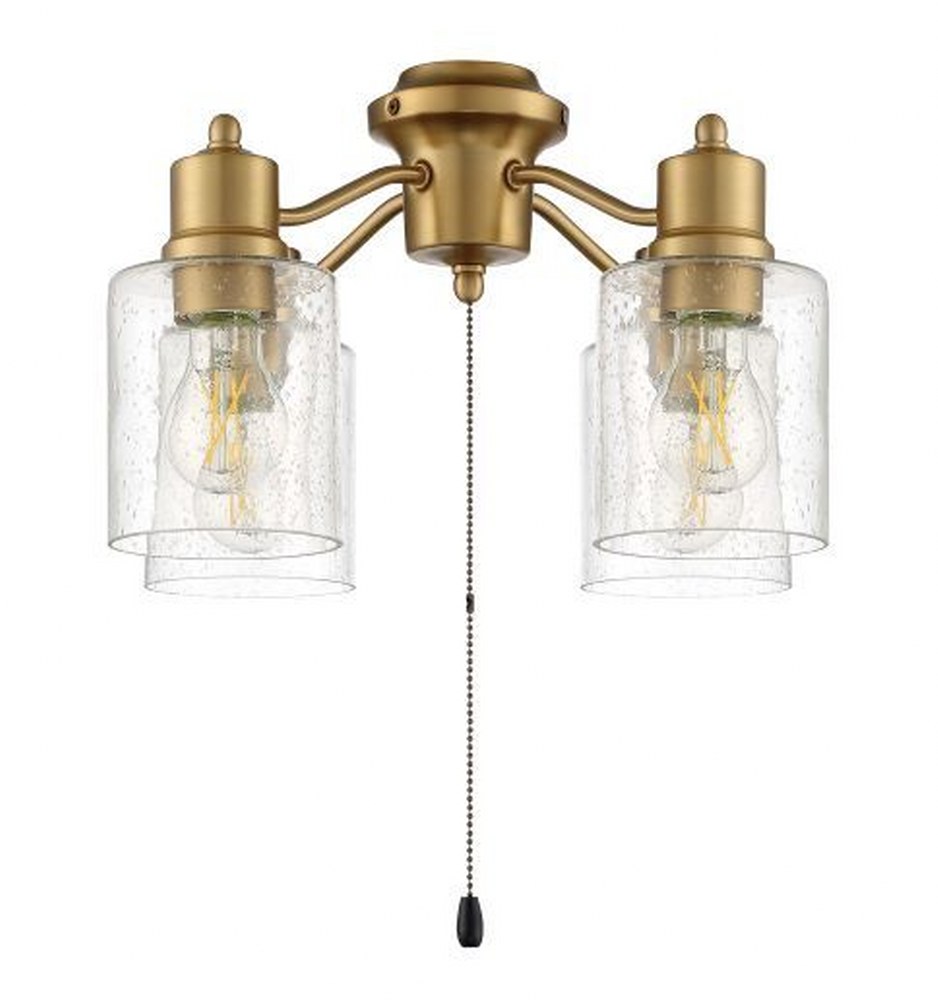 Westinghouse Antique Brass White Cluster Ceiling Fan Light Kit