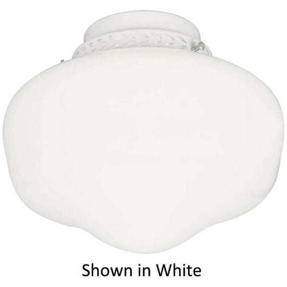 LK3-BNK-LED-Craftmade Lighting-Universal - 9W 1 LED Bowl Fan Light Kit in Traditional Style - 9 inches wide by 6.5 inches high-Brushed Polished Nickel