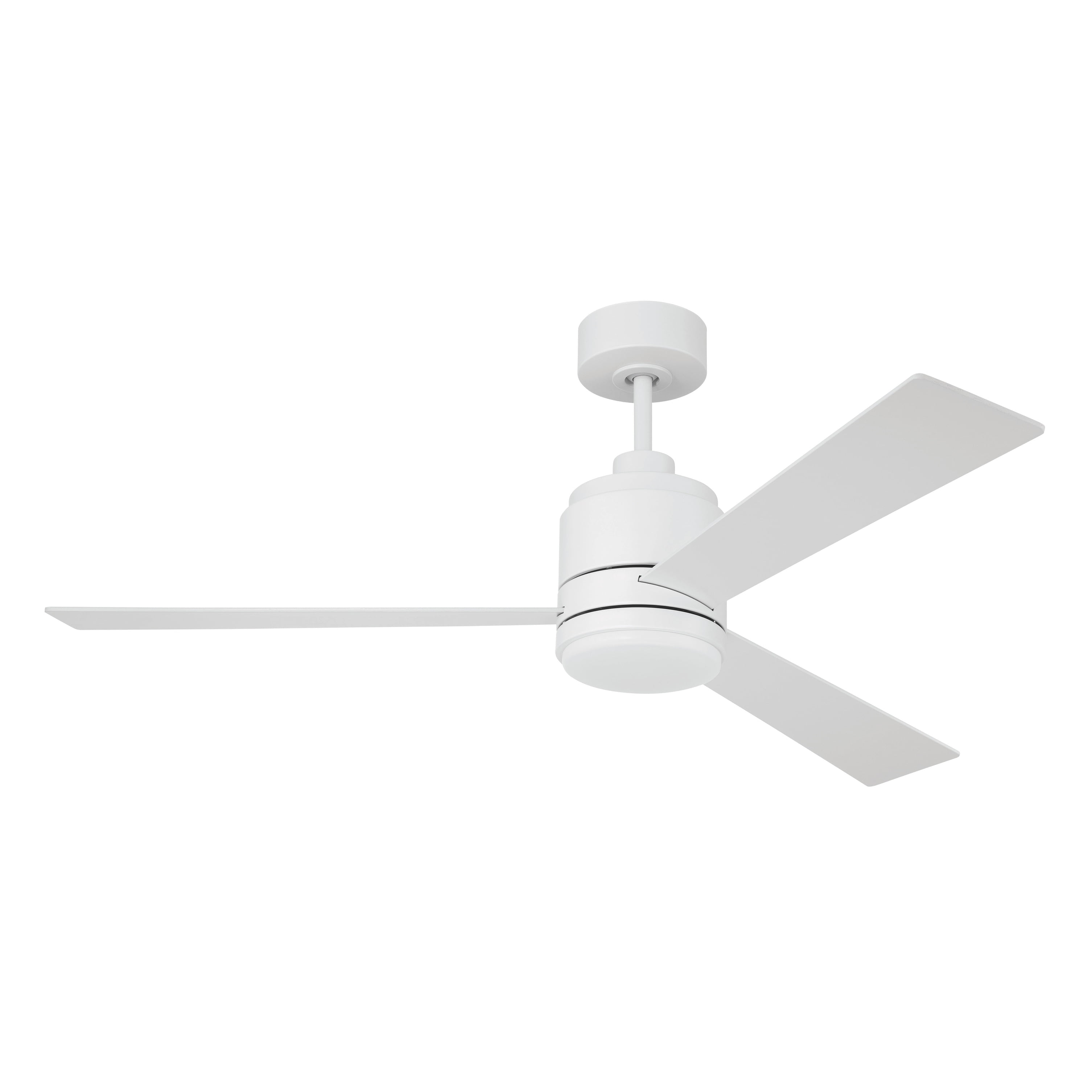 McCoy 52" White Dual Mount Ceiling Fan with LED Light