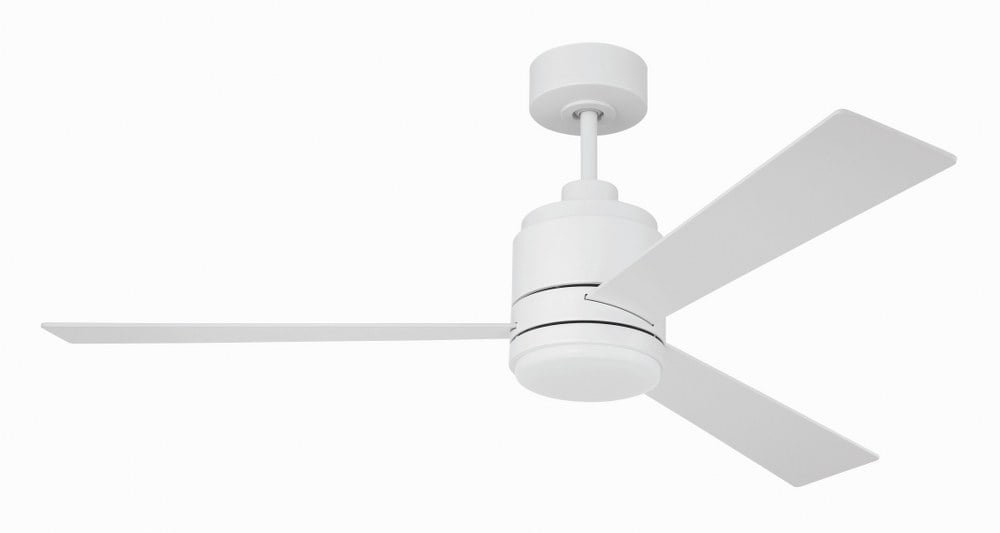 McCoy 52" White Dual Mount Ceiling Fan with LED Light