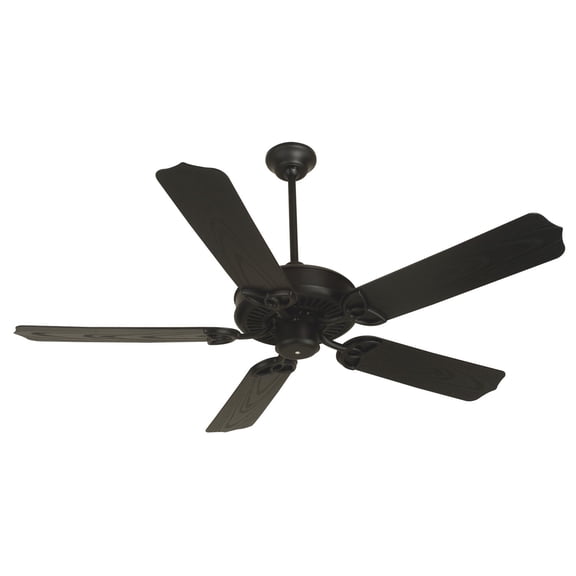 Craftmade Outdoor 52" Patio Fan Indoor / Outdoor Patio 44" - Black