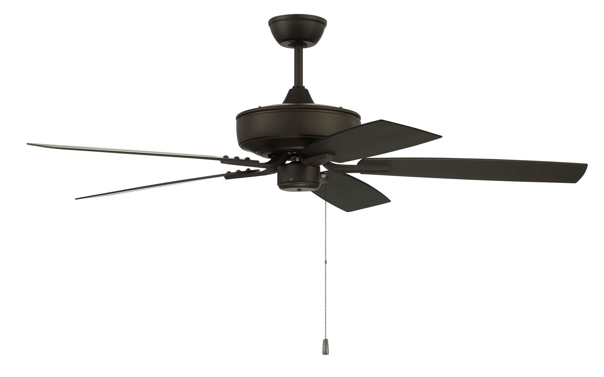Espresso Steel 52" Ceiling Fan with LED Lighting and Remote
