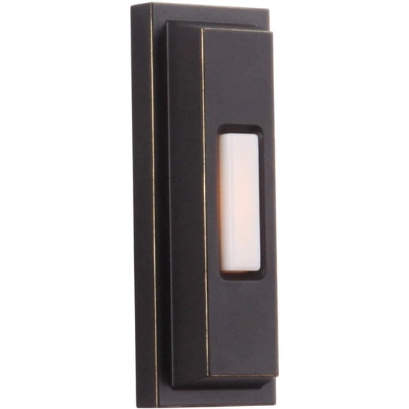Craftmade Pb5005 3-3/4" Tall Lighted Pushbutton Doorbell - Bronze