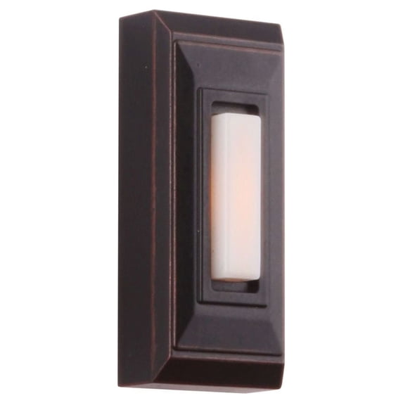 Craftmade Pb5007 2-22/25" Tall Lighted Pushbutton Doorbell - Bronze
