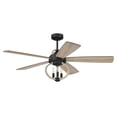 thumbnail image 1 of RSE52FB5 Craftmade Lighting Reese - 5 Blade Ceiling Fan with Light Kit-23.01 Inches Tall and 52 Inches Wide-Flat Black Finish, 1 of 13