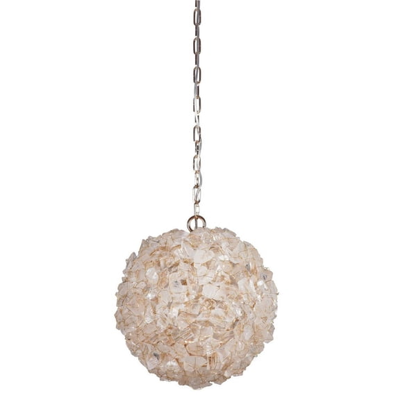 Craftmade Roxx - 48491-GLD 1 Light Large Pendant Light Fixture - Gilded Quartz Crystals (OPEN BOX)