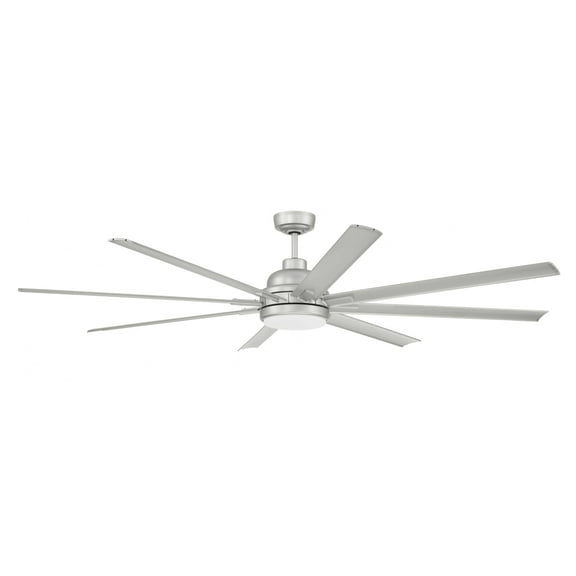RSH72PN8 Craftmade Lighting Rush - 8 Blade Ceiling Fan with Light Kit-15.04 Inches Tall and 72 Inches Wide-Painted Nickel Finish