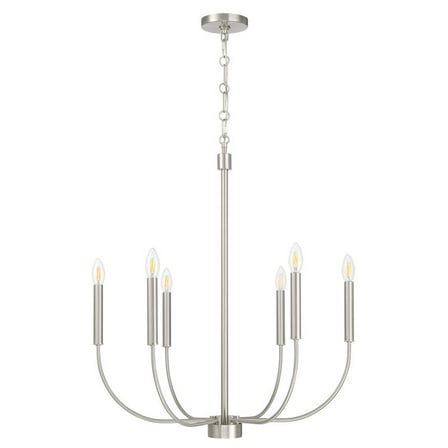 Craftmade - Traci 6 Light 31.25 in. Brushed Polished Nickel Finish Chandelier