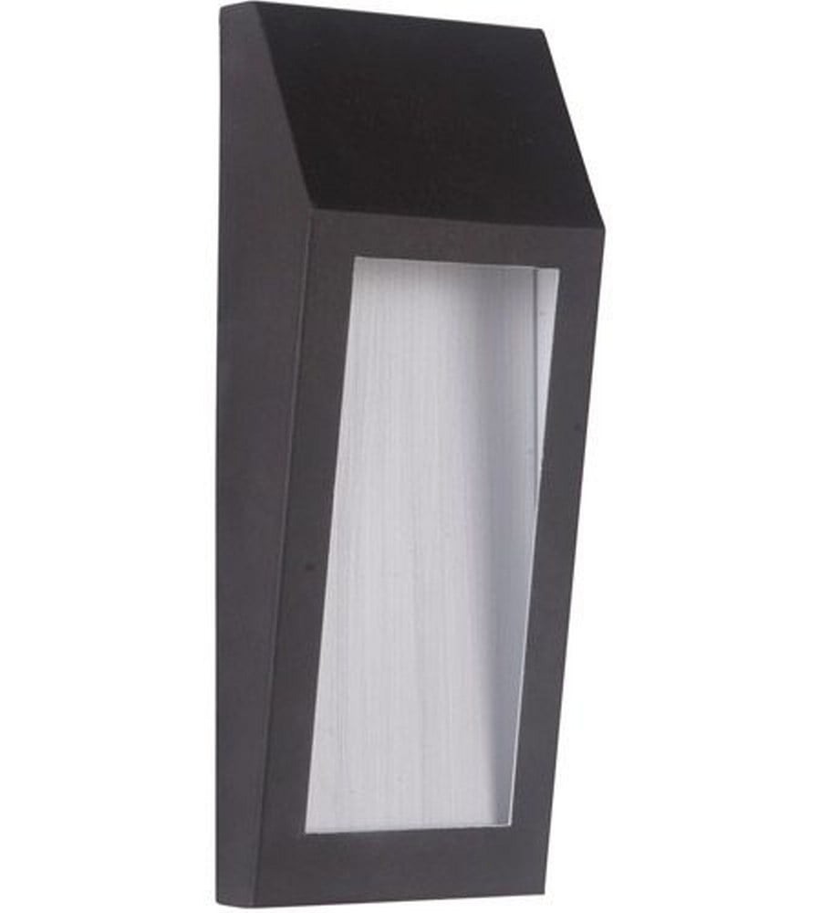 Modern Brushed Aluminum LED Wall Sconce, Dimmable, Oiled Bronze