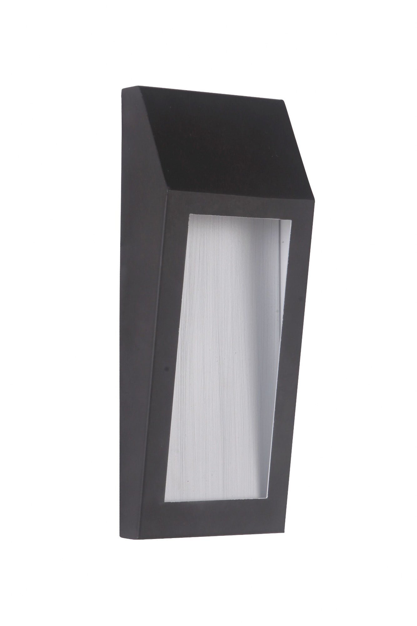 Modern Brushed Aluminum LED Wall Sconce, Dimmable, Oiled Bronze