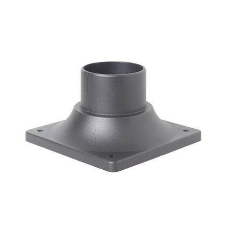 Craftmade Z202-TB 5-7/8" Wide Square Post / Pier Mount Base - Black