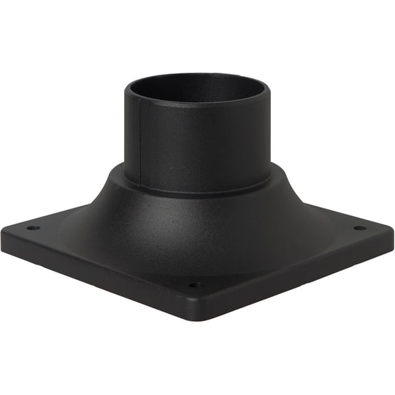 Craftmade Z202-TB 5-7/8" Wide Square Post / Pier Mount Base - Black