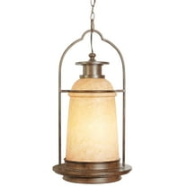 Craftmade Z4721-98 Portofino 1 Light 15" Wide Cylinder Outdoor Pendant - Bronze